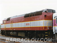 MBTA 1013 - F40PH (built by EMD in 1980 and rebuilt in 1989-90 by Bombardier)