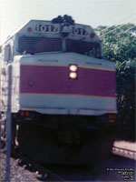 MBTA 1017 - F40PH (built by EMD in 1980 and rebuilt in 1989-90 by Bombardier)