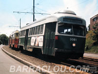 MBTA 3081 - 1945 Pullman-Standard Wartime PCC - Green Line