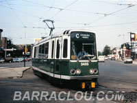 MBTA 3455 - Green Line Standard LRV built by Boeing-Vertol in 1976-78