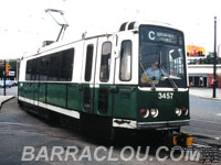 MBTA 3457 - Green Line Standard LRV built by Boeing-Vertol in 1976-78