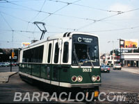 MBTA 3523 - Green Line Standard LRV built by Boeing-Vertol in 1976-78