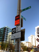 Calgary Transit Bus Sign C-Train