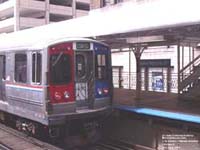 CTA 2490 (1976-78 Boeing-Vertol 2400 Series) at Adams / Wabash station