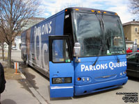 Fleur de Lys 3894 - Bloc Qubcois - ParlonsQc - Parlons Qubec - 2000 Prevost H3-45 (ex-leased Angel Tours)