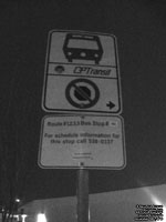 Grande Prairie Transit Bus Sign