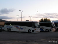 Greyhound Canada 1184 (2001 MCI D4500) and Greyhound Lines 7250 (2003 MCI G4500)