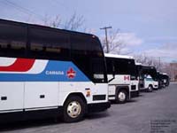 Greyhound Canada buses in Ottawa (1995-97 Prevost H3-45)