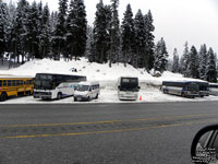 Stevens Pass Bus Lot