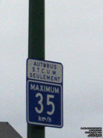 Autobus STCUM Seulement - Maximum 35 km/h