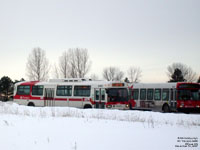 OC Transpo 9328 (1993 NovaBus TC40-102A Classic) and 4047 (1999 Orion VI)