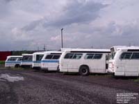 Many tailend models of retired RTC bus