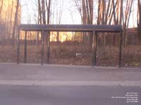 Bus shelter in Chicoutimi,QC