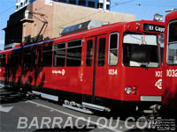 San Diego Trolley 1034 - 1989 Siemens-Duwag U2