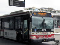 Toronto Transit Commission - TTC 1352 - 2007 Orion VII NG Hybrid - Slightly rear-ended by a vehicle, 11/2009