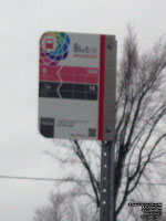 Panneau d'arrt d'autobus CIT Chambly - Richelieu - Carignan bus stop sign