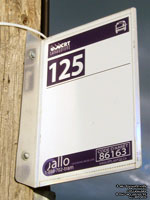 Panneau d'arrt d'autobus CRT Lanaudire bus stop sign