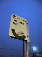 Panneau d'arrt d'autobus Ville de Ste-Julie bus stop sign