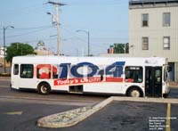 Soo Transit (Q104 wrap) 112 - 1997 Orion VI