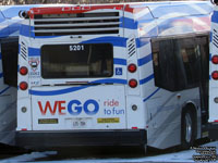 WEGO Niagara Falls Transit 5201 - 2012 Novabus LFX 62 ft.