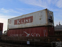 Ocean Network Express (K Line) - KKFU 605447(3) and SUDU 881447(1) - Maersk Line (Hamburg Sud)