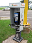 Bell Aliiant Millennium payphone in an old IslandTel booth