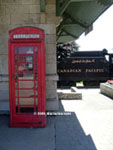 Bell Canada payphone booth in Kingston, Ontario