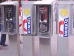 Monedas payphones in Monterrey, Nuevo Leon, Mexico