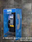 MTS payphone, located on Balmoral Street in Winnipeg
