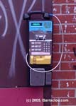 A QuorTech Elcotel Eclipse payphone located off Ontario Street in Montreal,QC