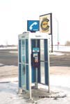Sasktel payphone located in Carlyle, Saskatchewan
