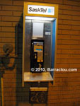 Sasktel payphone located in Swift Current, Saskatchewan