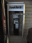 Sasktel payphone located in North Battleford, Saskatchewan