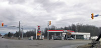 Pioneer gas station on Highway 20 in Pelham,ON