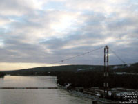 Pipeline bridge over the Peace River in Taylor,BC