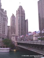 Michigan Avenue bridge, Chicago river, Chicago,IL