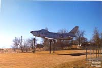 North American F-86 Sabre on display at the Veterans of Foreign Wars branch in Winnemucca,NV