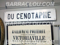 Panneau ancienne rue du Cnotaphe