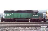 BNSF 2900 - GP39E (ex-BN 2900, exx-BN 2572, nee SLSF 722)