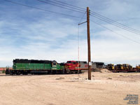 BNSF 6396 - SD40-2 (Re# BNSF 1969 -- ex-BN 6362:2, exx-C&S 6362 , nee C&S 914) and BNSF 731