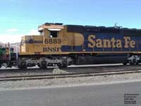 BNSF 6883 - SD40-2 (Re# BNSF 1613, then BNSF 1723 -- nee ATSF 5155)