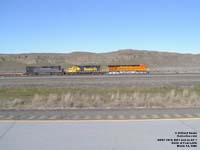 BNSF 7619 - ES44DC, BNSF 6957 - SD40-2 (Re# BNSF 1717 -- ex-ATSF 5212) and LTEX SD40T-2 (ex-SP)