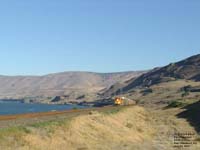 A BNSF train in Roosevelt,WA