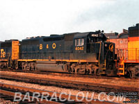 B & O 4042 - GP40 (To CSXT 6617, then VRE V06, then QGRY 2301)