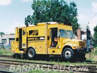 Sperry Rail Service (SRS) MOW equipment on Canadian Pacific Railway