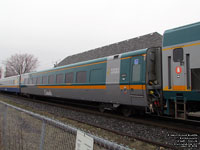 VIA 3451 (3400-serie LRC club car: 56 seats) (ex-VIA 3375, exx-VIA 3451, nee VIA 3375)