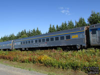 Via Rail 4116 (4100-serie Stainless steel coach: 74 seats) (ex-RailSea Cruises 3816, exx-H. Fraser 3816, exxx-AMTK 3816, exxxx-AMTK 3902, exxxxx-SP 2223, exxxxxx-T&NO 435, nee SP 2362)