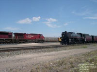 Canadian Pacific Railway restored steam power vs Modern diesel-electric power