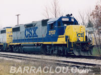 CSXT 2707 - GP38-2 (ex-SBD 6056, nee SCL 6056)