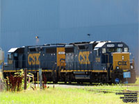 CSXT 2708 - GP38-2 (ex-SBD 6057, nee SCL 6057) and CSXT 2624